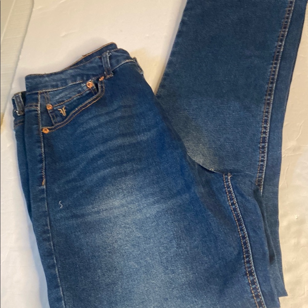 Frye Blue Denim straight leg Jeans